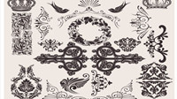 Exquise fond motif dcoratif 03 - matriel vecteur