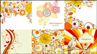 Exquise motifs peints  la main 01 - Vector