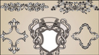 Motif de dentelle de style europen 01 - Vector