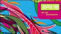Belle motifs de lignes de couleur 01 - Vector