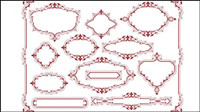 Motif de dentelle de style europen 05 - matriel vecteur