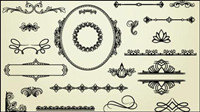 Al estilo europeo encaje patrn 04 - vector de material