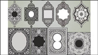 Coins dlicat motif - vecteur
