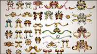 Etiqueta de la cinta el tema vector material -2