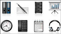 Iconos de Office - vector