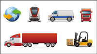 Transporte icono de 01 - vector