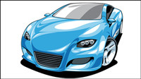 Exquise voiture de sport 01 - Vector