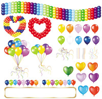 Magnifiquement ballons colors 05 - matriel vecteur