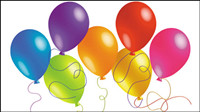 Magnifiquement ballons colors 01 - matriel vecteur