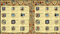 2012 Anne de la matire dragon Calendrier vecteur -2