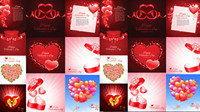 10 bellamente diseñado en forma de corazn tema vector material