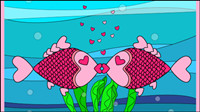 Le vecteur loverfish