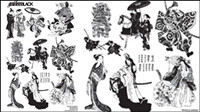 Vecteur de caractres japonais