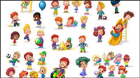 Matriel vecteur Cartoon enfants