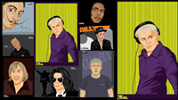 + + Vecteur matriel Portrait peinture+ +