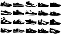Varit des sports vecteur matriel chaussures