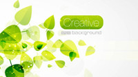 Spring green leaves 05 - vector