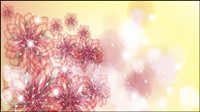 La tendance de fond de fleurs 01 - Vecteur
