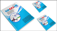 Portada del libro de la revista 03 - vector de material
