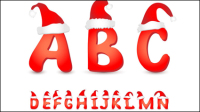 Linda carta de Navidad 02 - vector de material