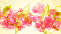 Colorful flowers background 01 - matriel vecteur