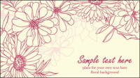 Beau fond des fleurs 03 - matriel vecteur