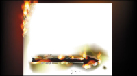 Effet du papier flamme brûlante 02 - matriel vecteur
