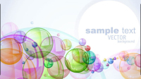 Matriel vecteur - fond de 03 bulles colores