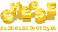 Fromage Creative alphabet - matriel vecteur