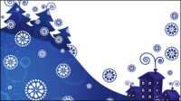 Noël fond bleu Vector - 01