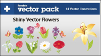 Belles fleurs - vecteur