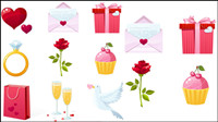 Saint-Valentin - lments vectoriels