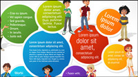 Personnages de dessins anims de commerce vecteur -1