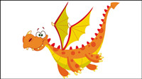 Caricature de dragon image 04 - vecteur