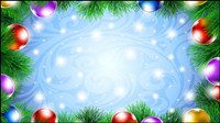 Belle dcoration de Noël de fond 04 - vecteur