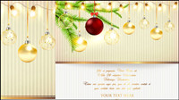 Brillantes luces de Navidad, fondo 02 - material de vectores