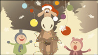 Noël de bande dessine illustrateur 01 - vecteur