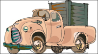 Peinte  la main cartoon voiture 02 - matriel vecteur