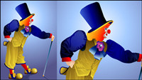 Clown ilustrador 01 - vector de material