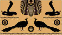 Égyptienne textures totem 05 - Vecteur