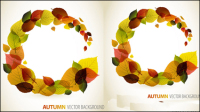 Autumn leaves graphique vecteur matriel dessin -4