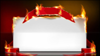 Flamme de brûler effet de papier 04 - matriel vecteur