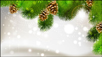 La boule de Noël fond exquise 02 - matriel vecteur