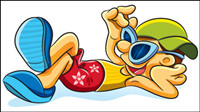 Cartoon boy 01 - matriel vecteur