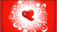 Saint Valentin corde cartes Vecteur -05