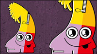Cute Funny cartoon 02 - Vector
