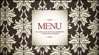 Premier menu cover modle 02 - matriel vecteur