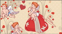 Ángel ilustrador 05 - vector de material