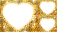 Heart-shaped frontire 03 - matriel vecteur