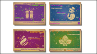 Christmas greeting card - matriel vecteur